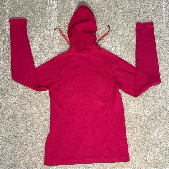 Women’s Small 100% polyester “The North Face” Dark Pink Dome Hoodie - Picture 5 of 5